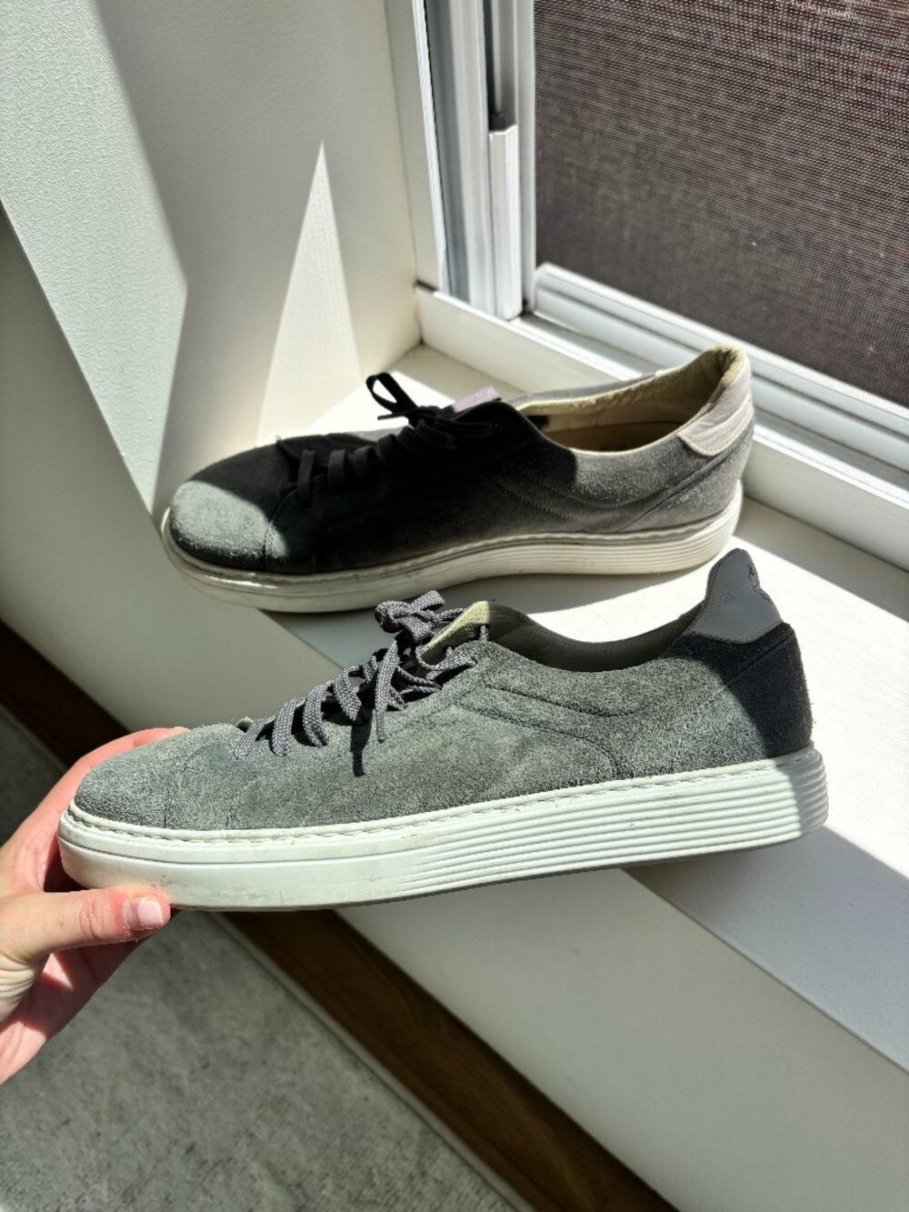 Brunello Cucinelli Men's Suede Sneakers